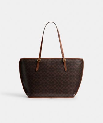 ✨稀少✨美品✨コーチ　トートバッグ　2way ハリネズミ　シグネチャー　茶 大人気】新品未使用 COACH コーチ トート ハリネズミ プレゼント